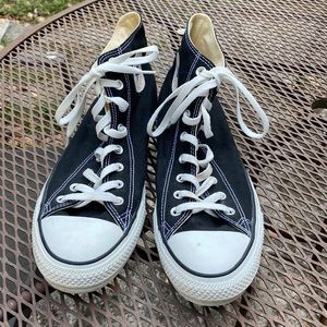 Converse black high tops